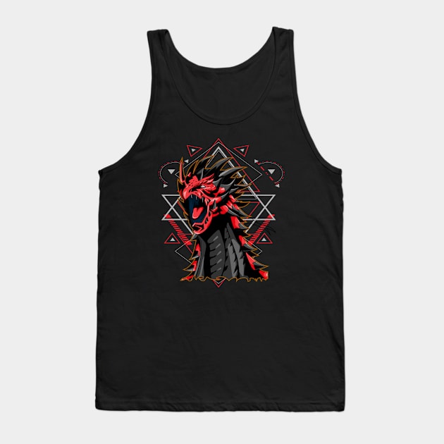 dragon angry Tank Top by SHINIGAMII